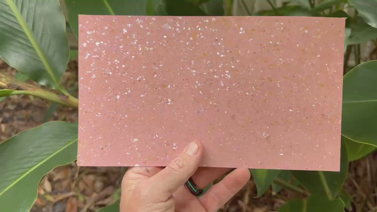 Pink Star Flake Abalone Sheet